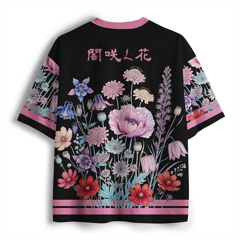 Tokyo-Tiger Blooms In The Dark Mesh Jersey