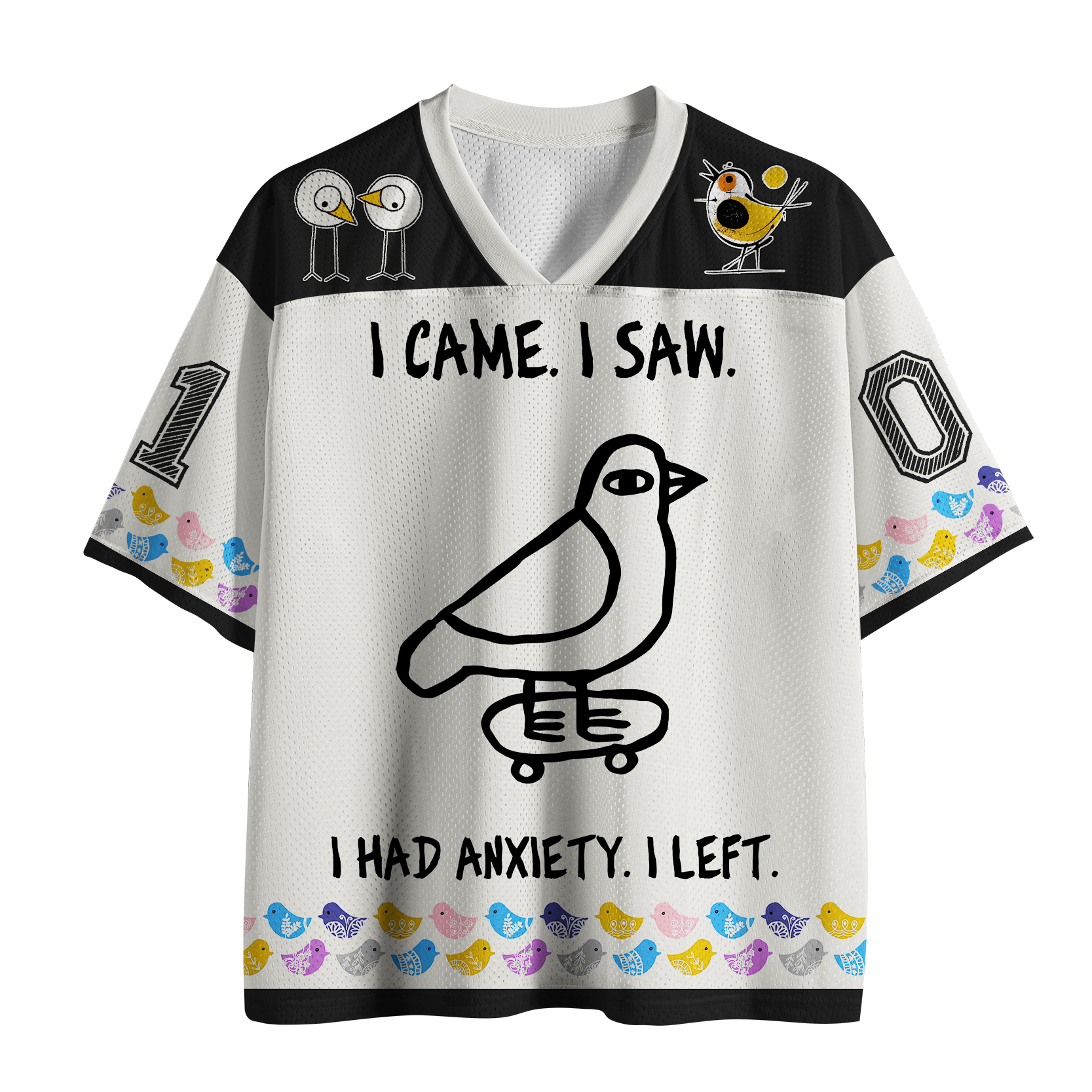 Tokyo-Tiger Funny Meme Bird Just Needs A Break Mesh Jersey