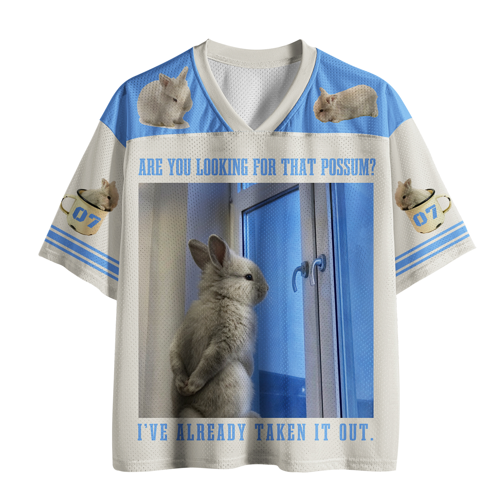 Tokyo-Tiger Funny Bunny: That Possum Has Already Been Taken Out Mesh Jersey