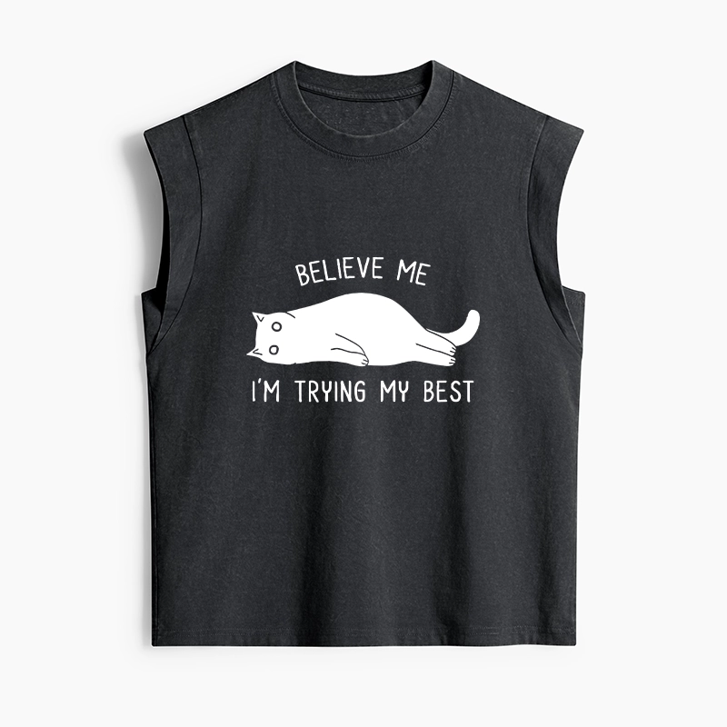 Tokyo-Tiger When Life Is Hard Nap First Women's Washed Tank Tops