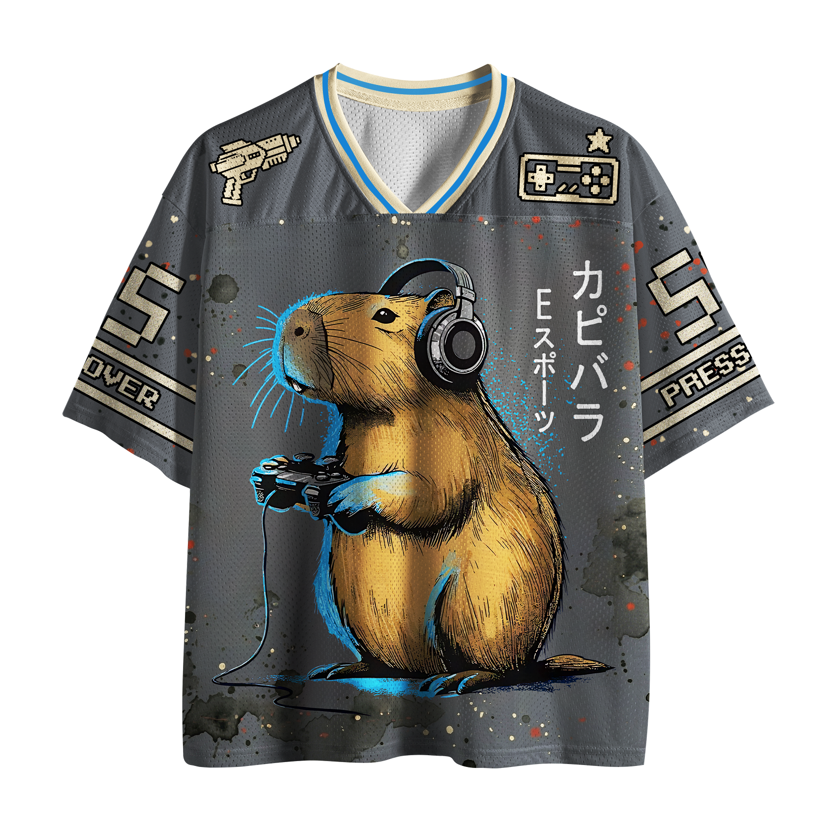 Tokyo-Tiger Capybara Esports "Game Over" Mesh Jersey