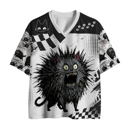 Tokyo-Tiger Feral Cat Having A Total Meltdown Mesh Jersey