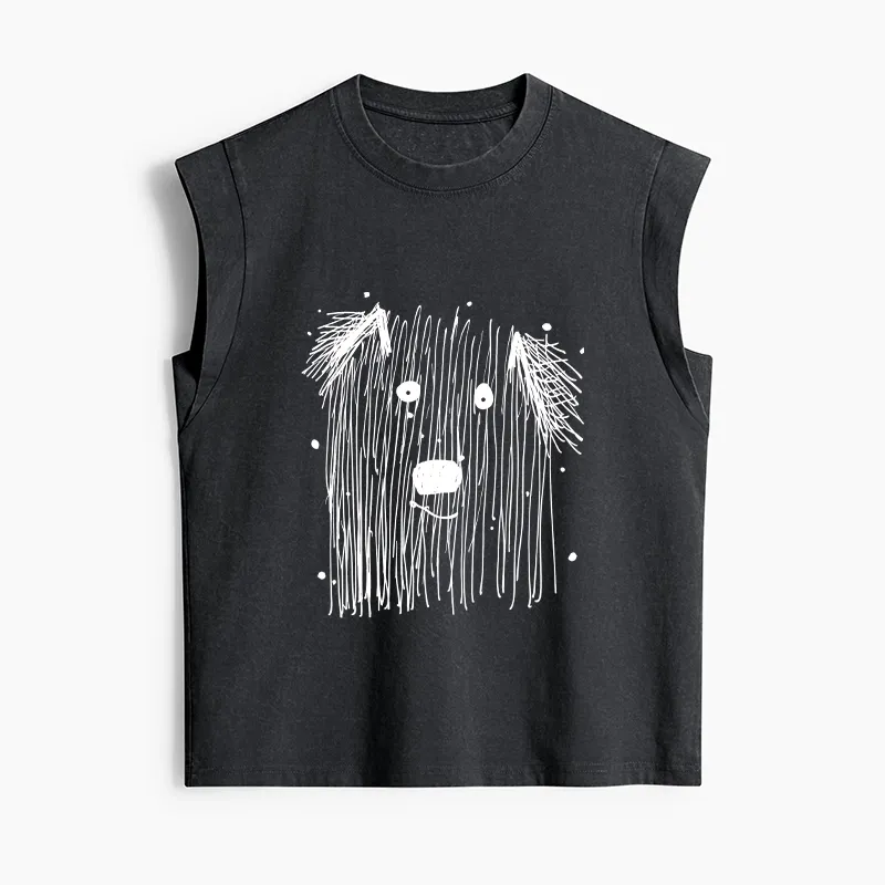 Tokyo-Tiger Fluffy Chaos In Dog Form Women's Washed Tank Tops Sale