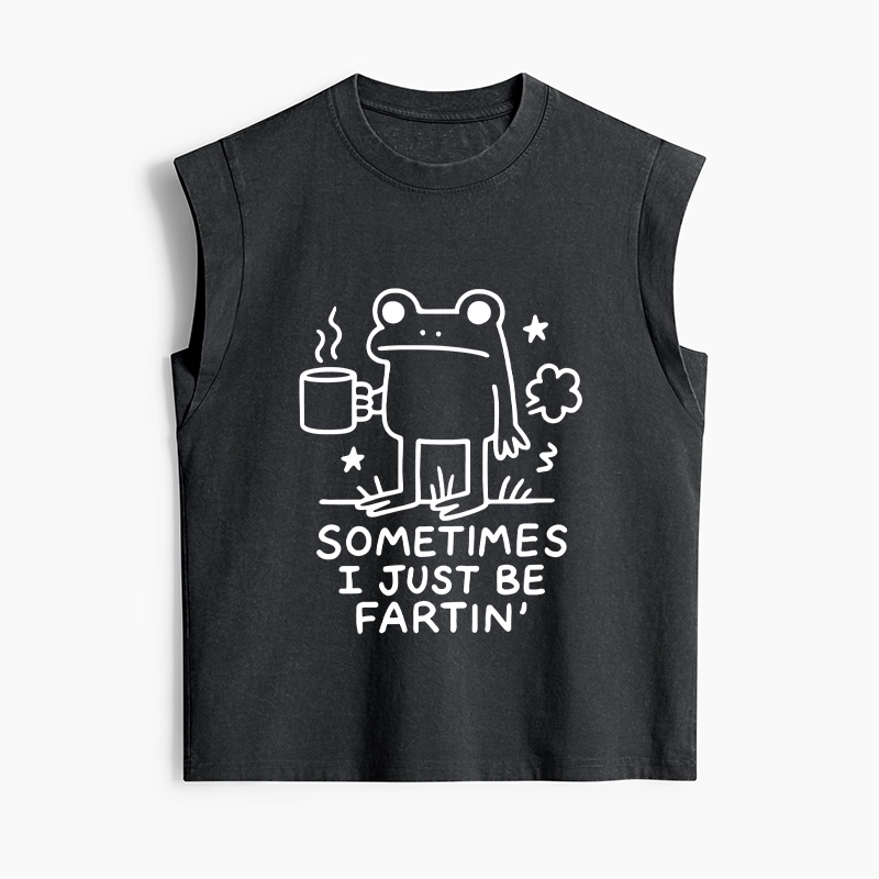 Tokyo-Tiger Sometimes A Frog Just Needs To Fart Women's Washed Tank Tops