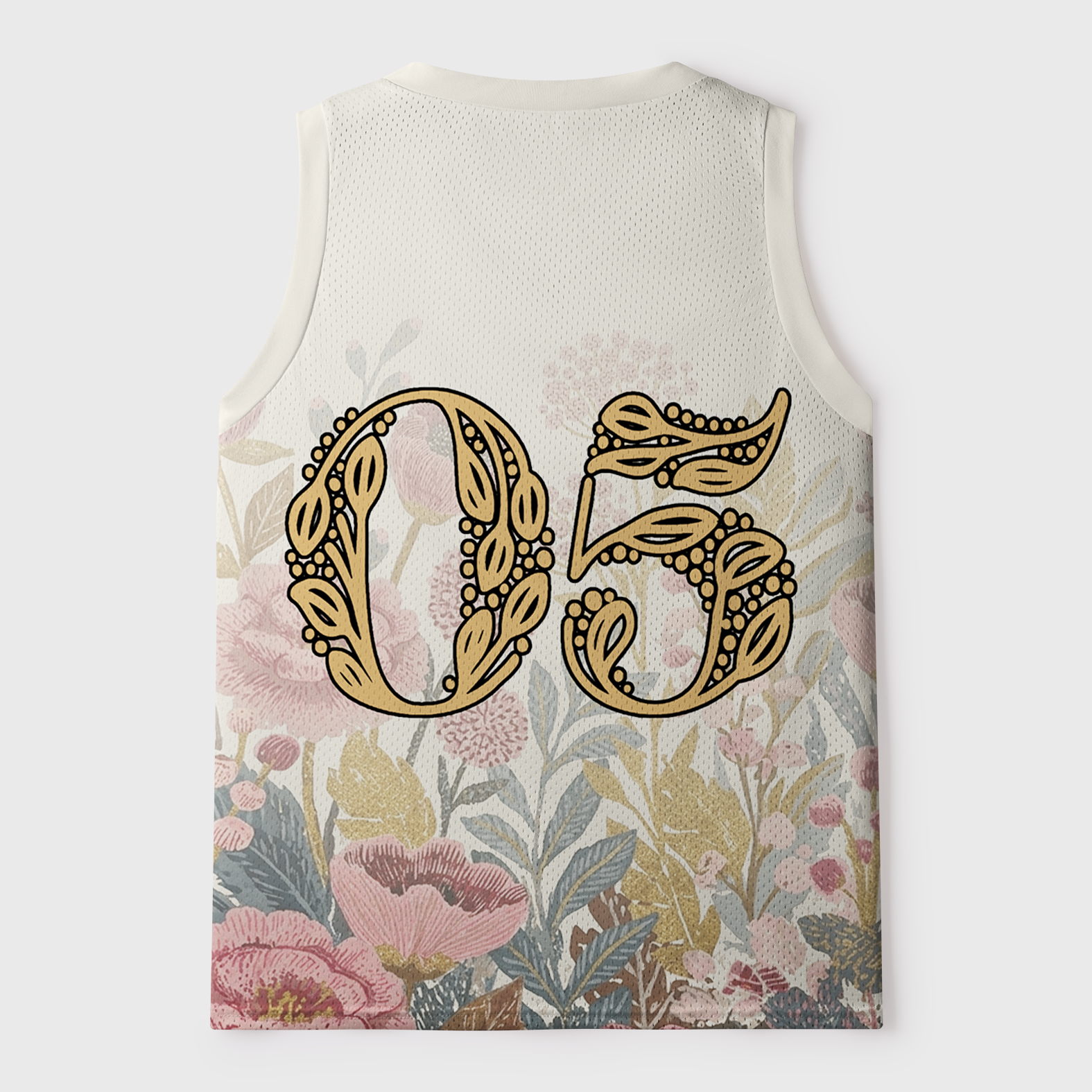 Tokyo-Tiger Botanical Dreamscape Cat Mesh Tank Top