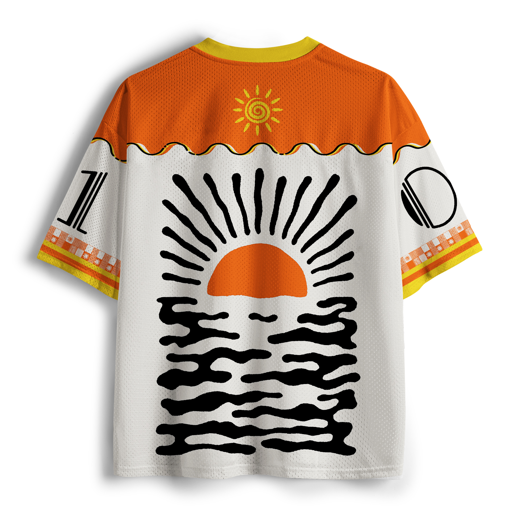 Tokyo-Tiger Minimalist Art Sun Mesh Jersey