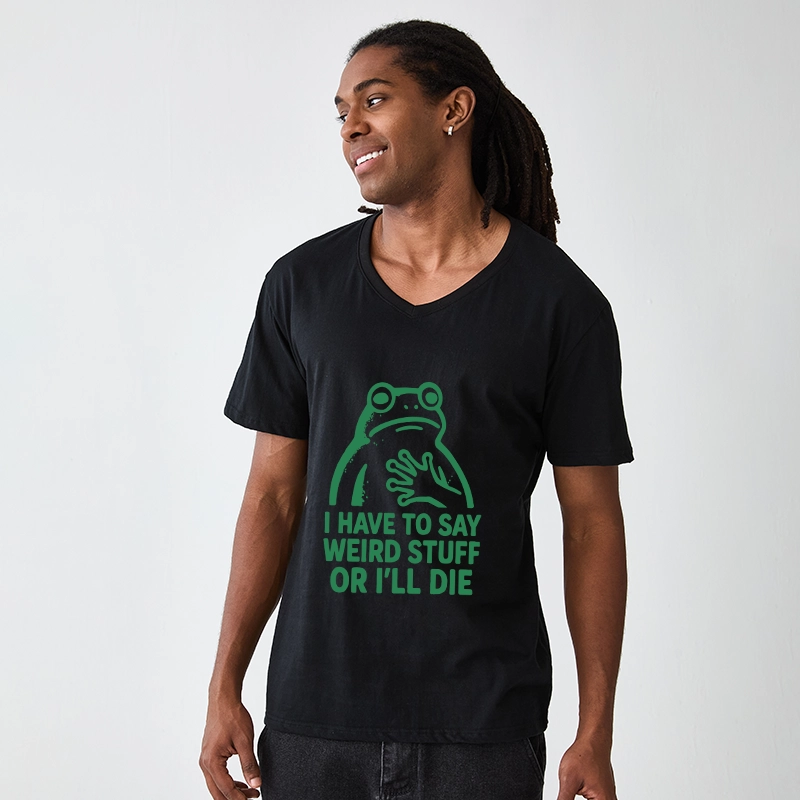Tokyo-Tiger Weird Frog Funny Meme V-Neck Classic T-Shirt