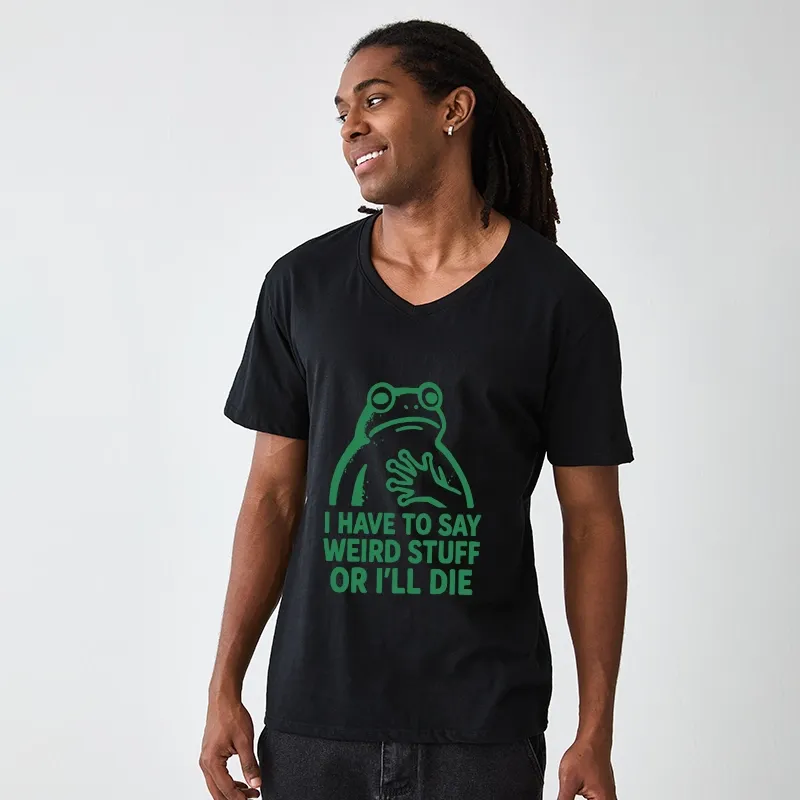 Tokyo-Tiger Weird Frog Funny Meme V-Neck Classic T-Shirt