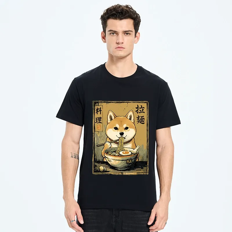 Tokyo-Tiger Shiba Inu Obsessed With Eating Ramen Classic T-Shirt
