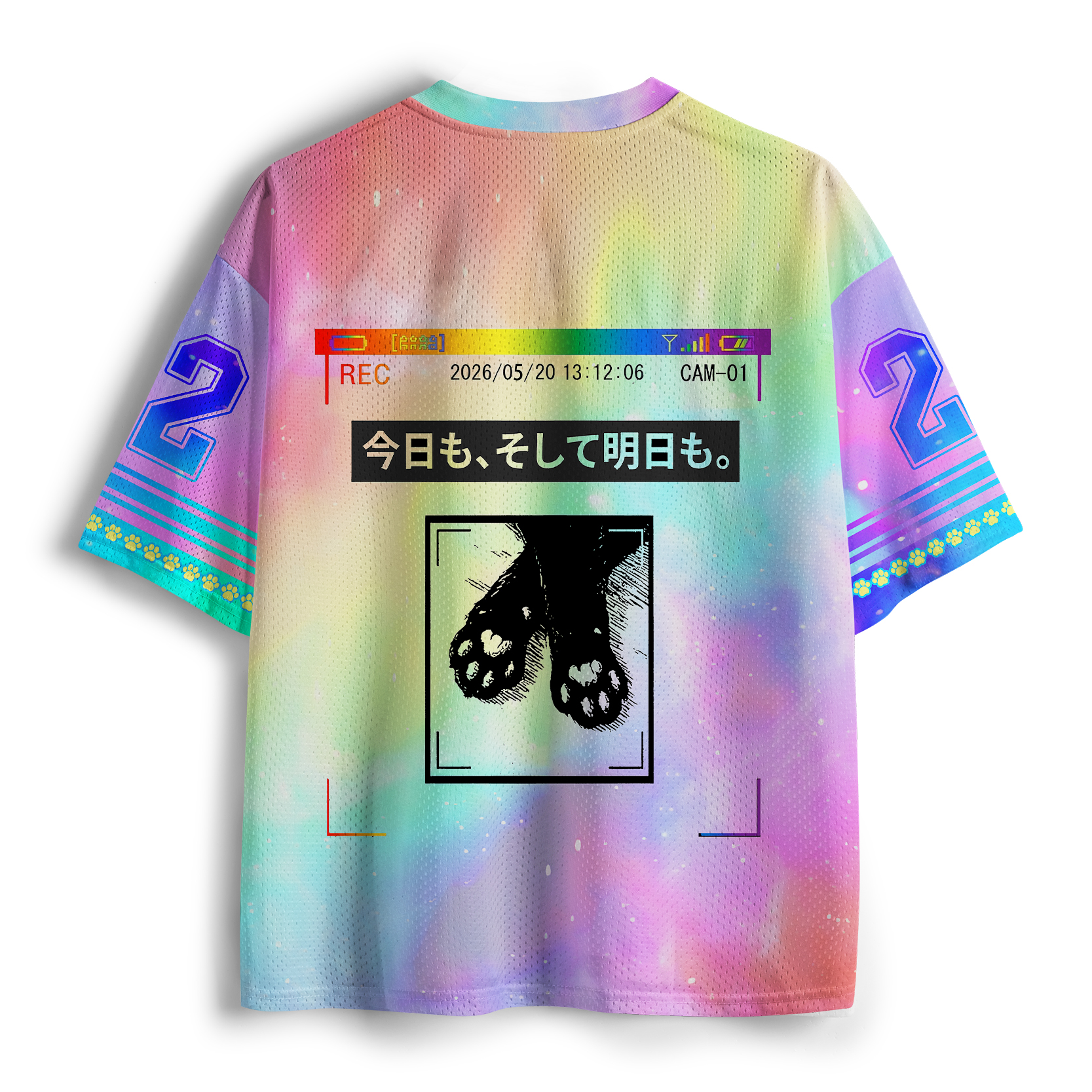 Tokyo-Tiger Funny Pride Month：Two Cats Watching You Today Too Mesh Jersey