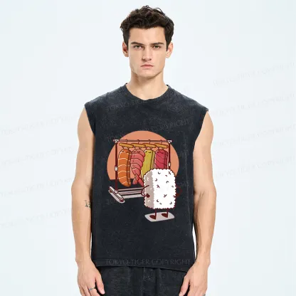 Tokyo-Tiger Which One Should I Wear Today Washed Tank