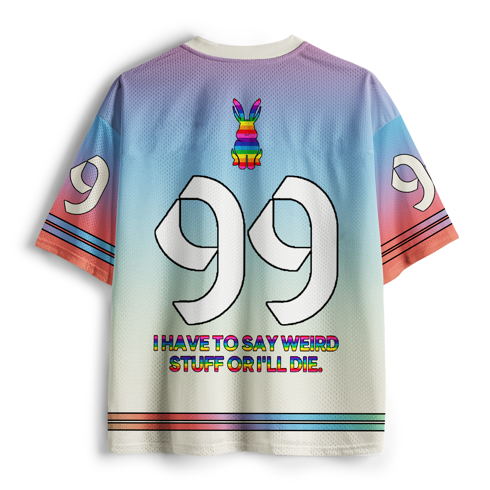 Tokyo-Tiger Weird Or Die Bunny Mesh Jersey
