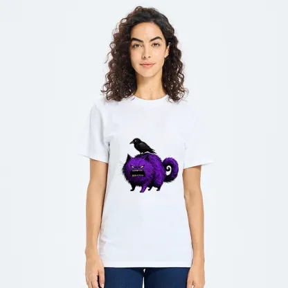 Tokyo-Tiger Spooky Purple Cat Ready To Attack Classic T-Shirt