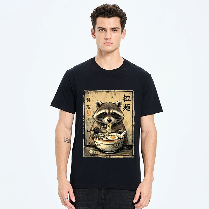 Tokyo-Tiger Raccoon Eating Ramen And Loving It Classic T-Shirt