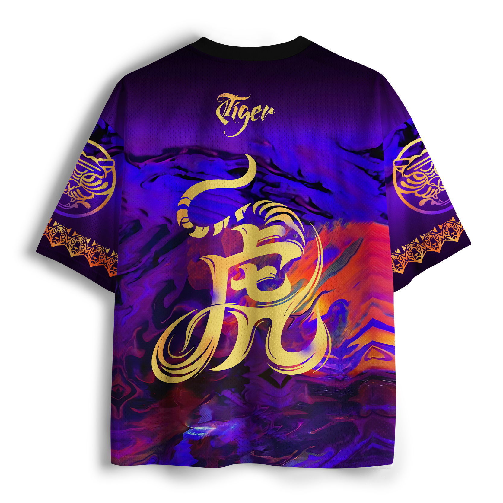 Tokyo-Tiger Striking Colors: The Radiant Tiger's Journey Mesh Jersey