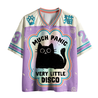 Tokyo-Tiger Anxious Kitty Disco Mesh Jersey