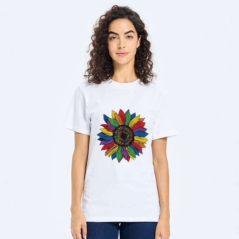 Tokyo-Tiger Rainbow Sunflower Pride Art Classic T-Shirt