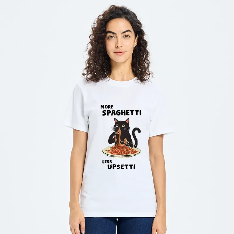 Tokyo-Tiger More Spaghetti Less Upsetti Cat Classic T-Shirt