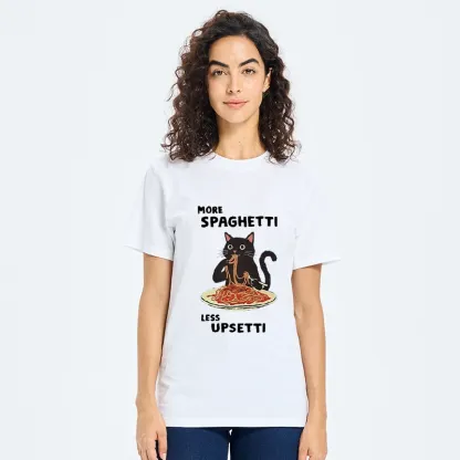 Tokyo-Tiger More Spaghetti Less Upsetti Cat Classic T-Shirt
