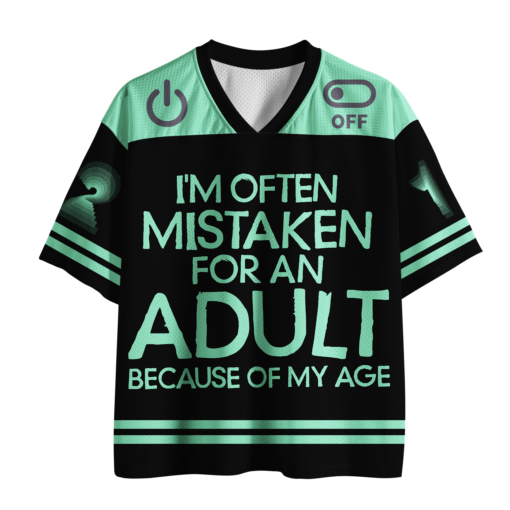 Tokyo-Tiger Old In Age But Young At Heart Mesh Jersey