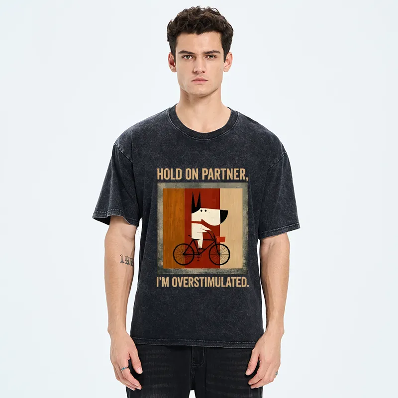 Tokyo-Tiger Overstimulated Pup Washed T-Shirt