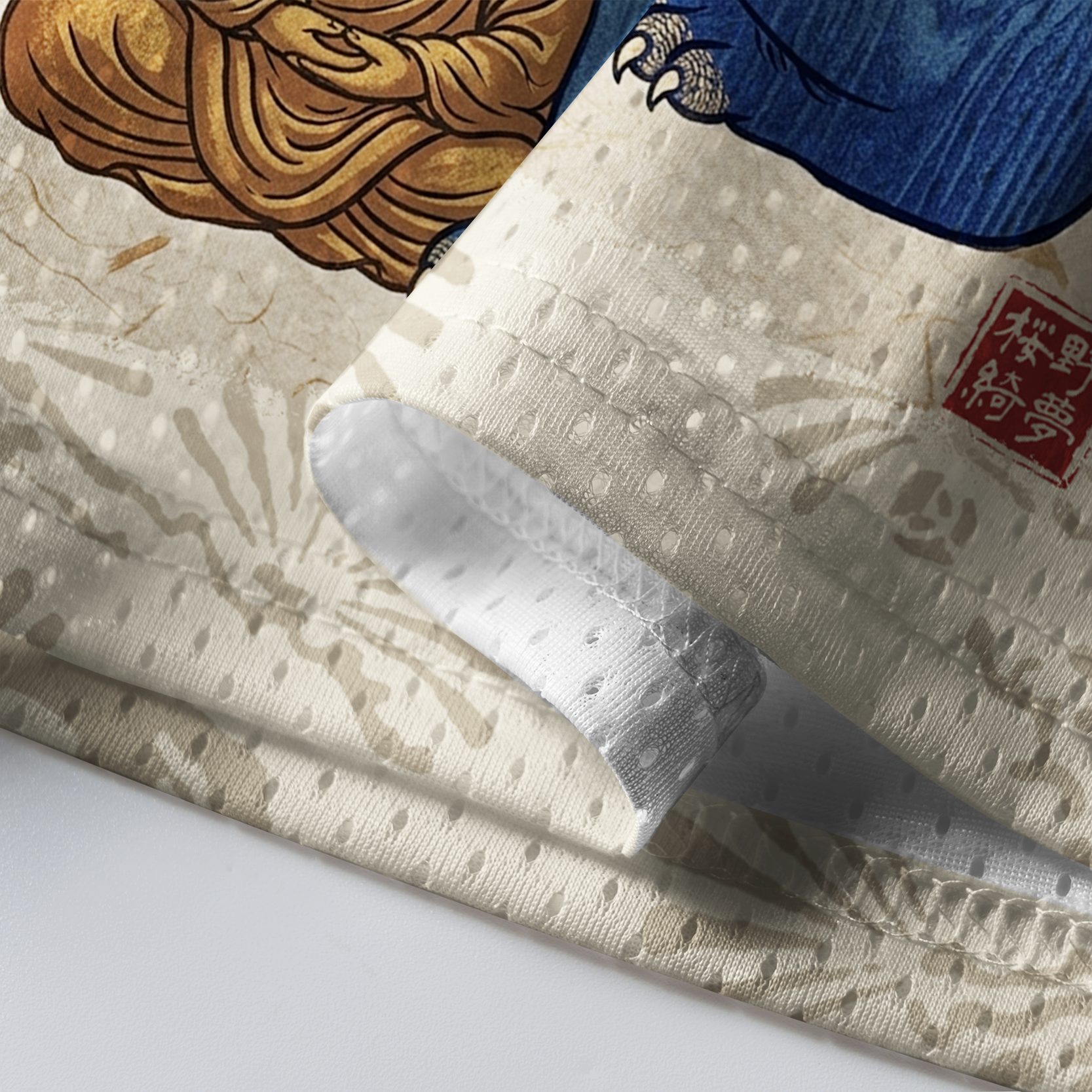 Tokyo-Tiger Zen Cat Embrace Mesh Jersey