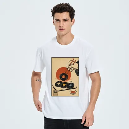 Tokyo-Tiger Chopsticks And Vinyl Sushi Art Classic T-Shirt
