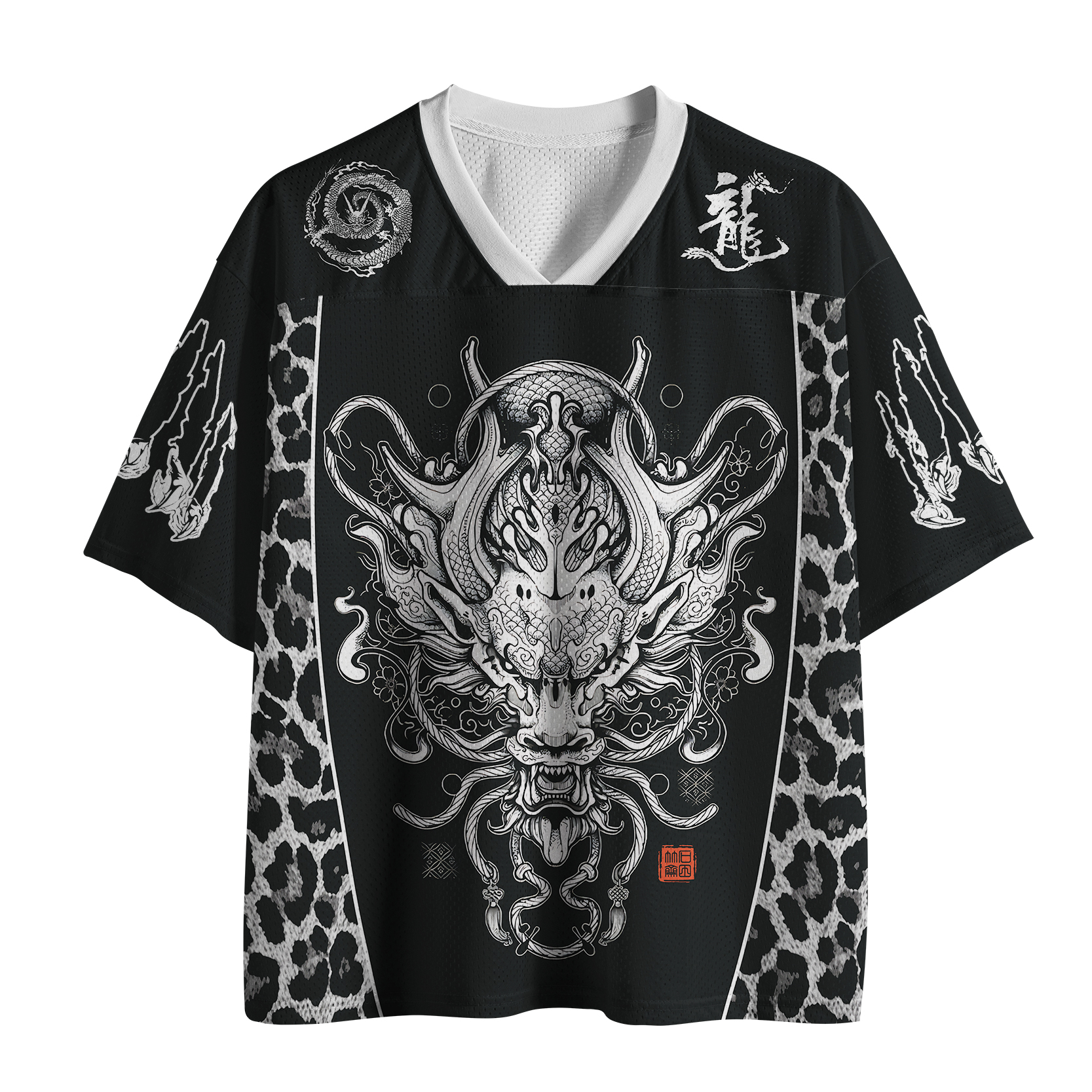 Tokyo-Tiger Dragon Of The Leopard Night Mesh Jersey