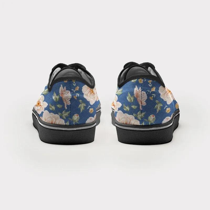Tokyo-Tiger Flowers In The Waves Canvas Shoes