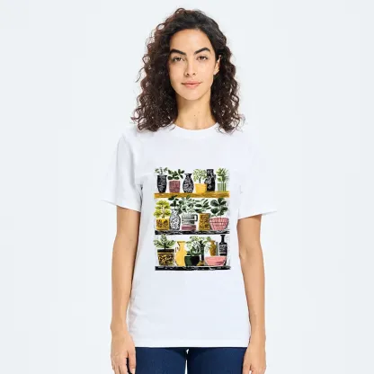Tokyo-Tiger Cozy Home Plant Shelf Vibes Classic T-Shirt