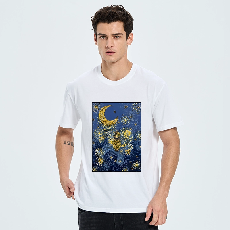 Tokyo-Tiger Van Gogh Vibes With Sunflower Boat Classic T-Shirt