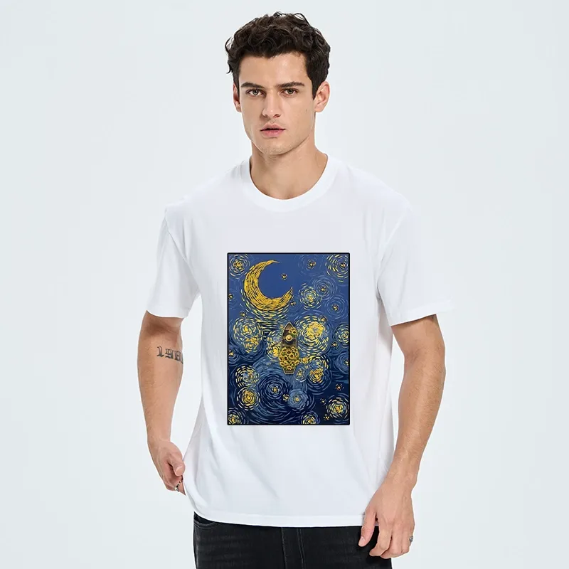 Tokyo-Tiger Van Gogh Vibes With Sunflower Boat Classic T-Shirt