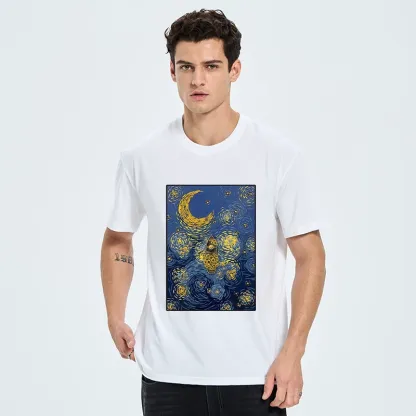 Tokyo-Tiger Van Gogh Vibes With Sunflower Boat Classic T-Shirt