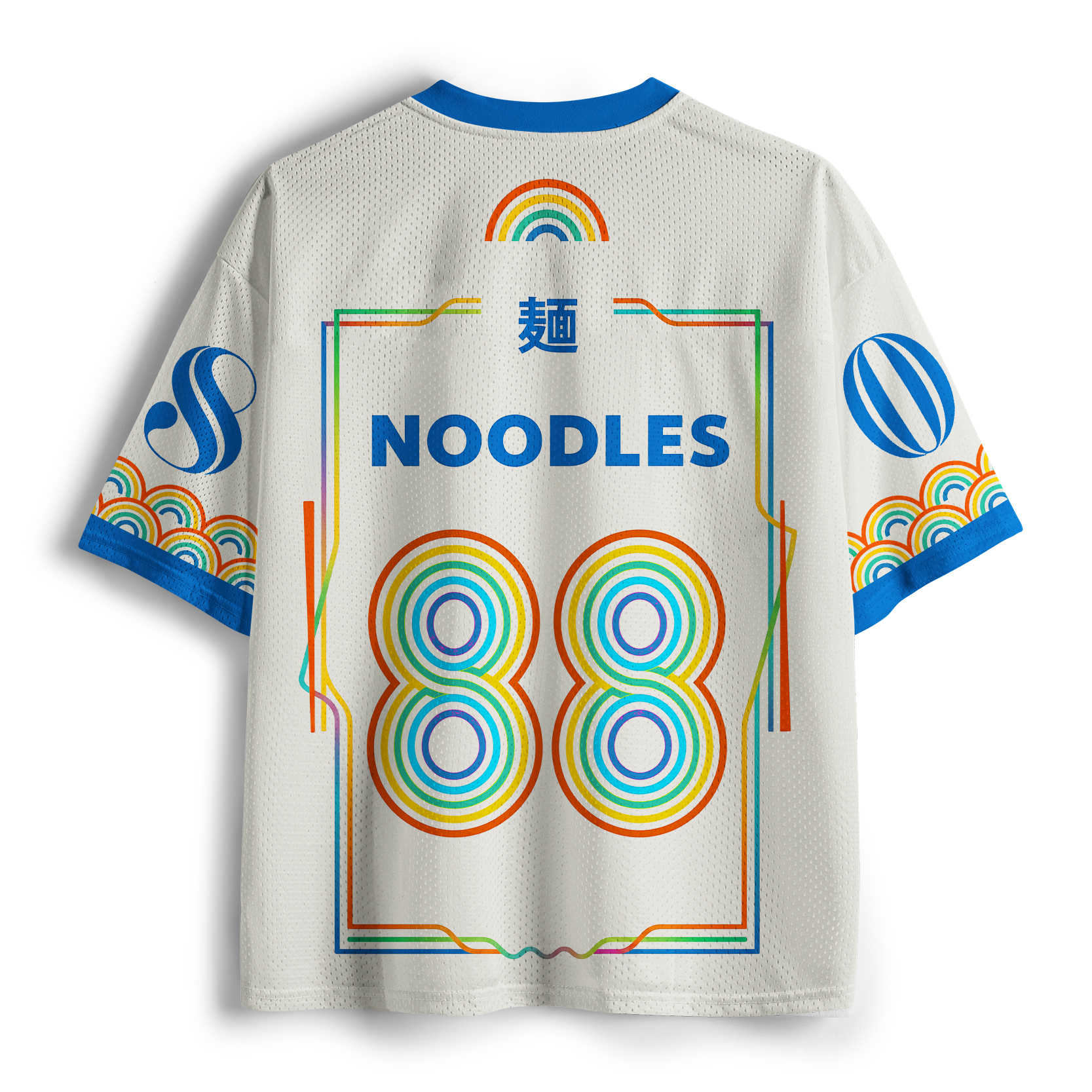 Tokyo-Tiger Funny Rainbow Ramen Mesh Jersey