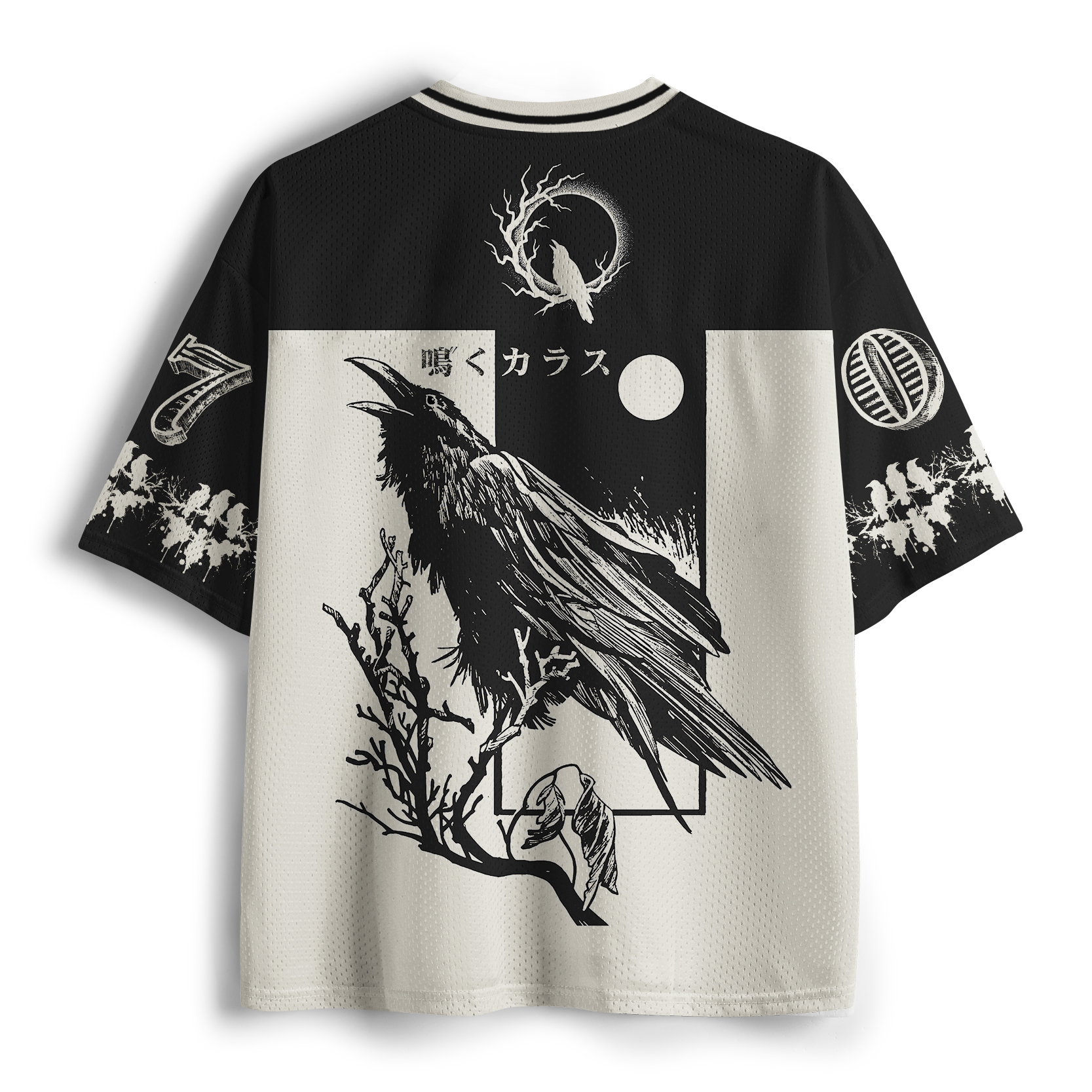 Tokyo-Tiger Funny Crow Call Mesh Jersey