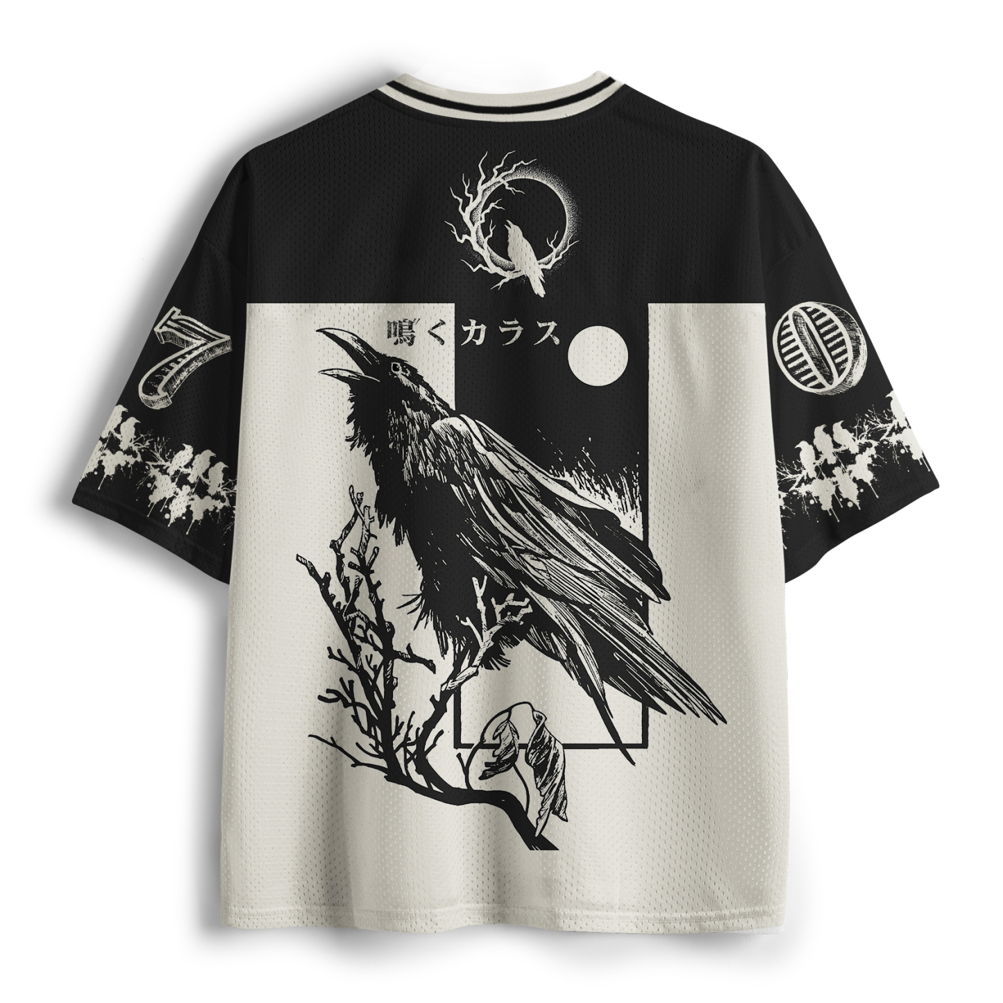 Tokyo-Tiger Funny Crow Call Mesh Jersey
