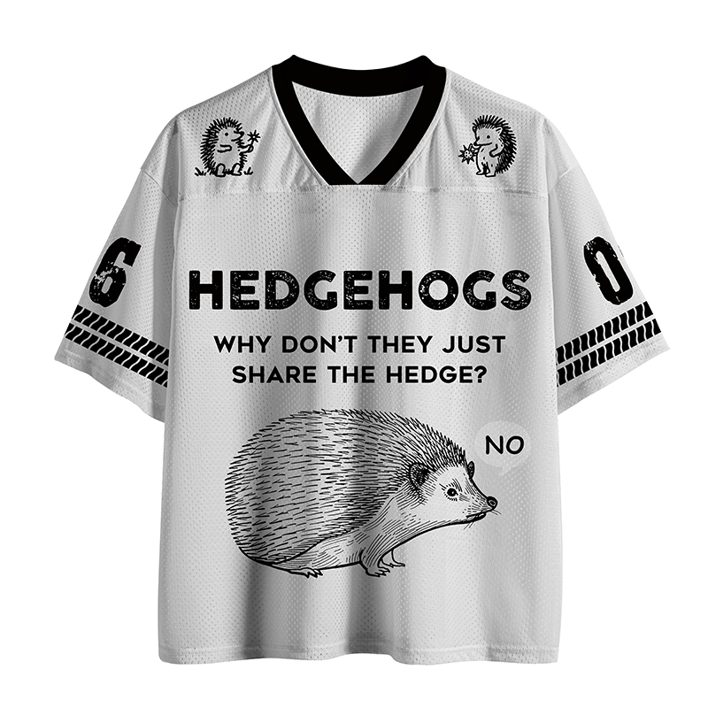 Tokyo-Tiger Funny Hedgehog Mesh Jersey