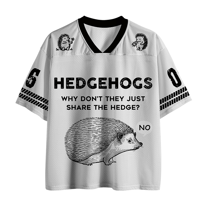 Tokyo-Tiger Funny Hedgehog Mesh Jersey
