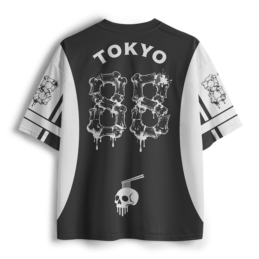 Tokyo-Tiger Tokyo Ramen Skull Mesh Jersey