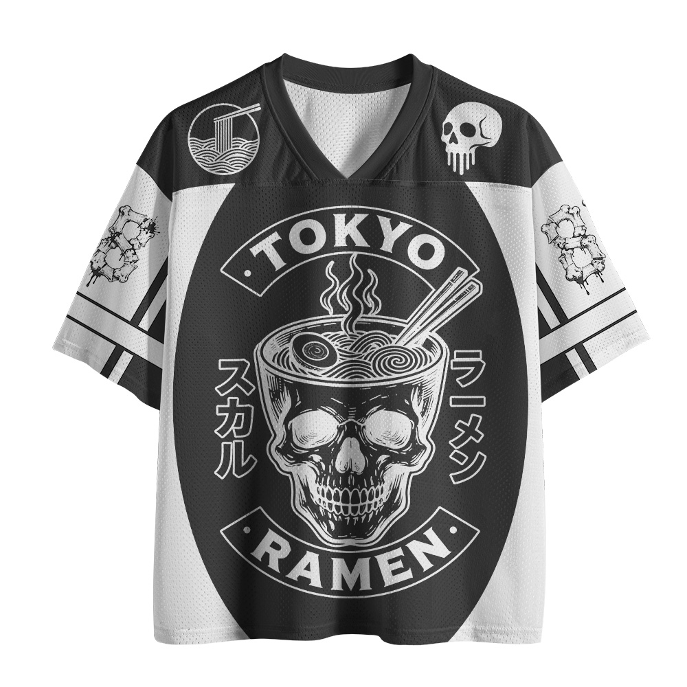Tokyo-Tiger Tokyo Ramen Skull Mesh Jersey