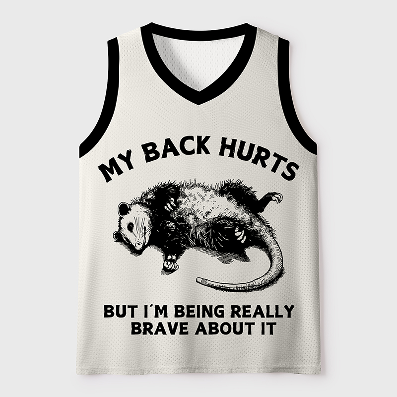 Tokyo-Tiger Opossum Lying Down Mesh Tank Top