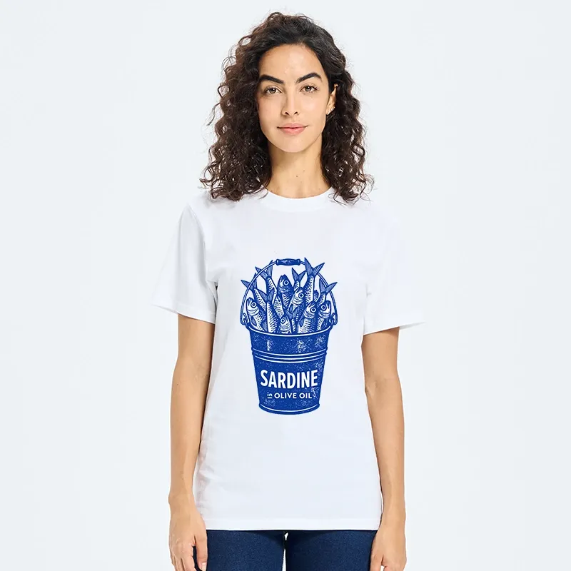 Tokyo-Tiger Vintage Bucket Full Of Fresh Sardines Classic T-Shirt