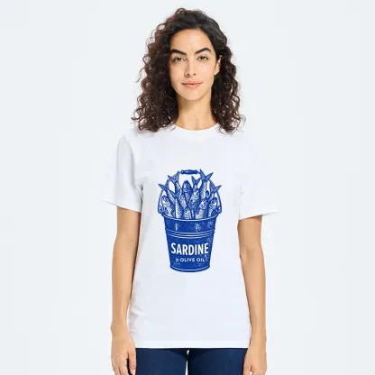 Tokyo-Tiger Vintage Bucket Full Of Fresh Sardines Classic T-Shirt