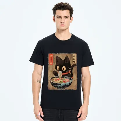 Tokyo-Tiger Ramen Cat Living Its Best Life Classic T-Shirt