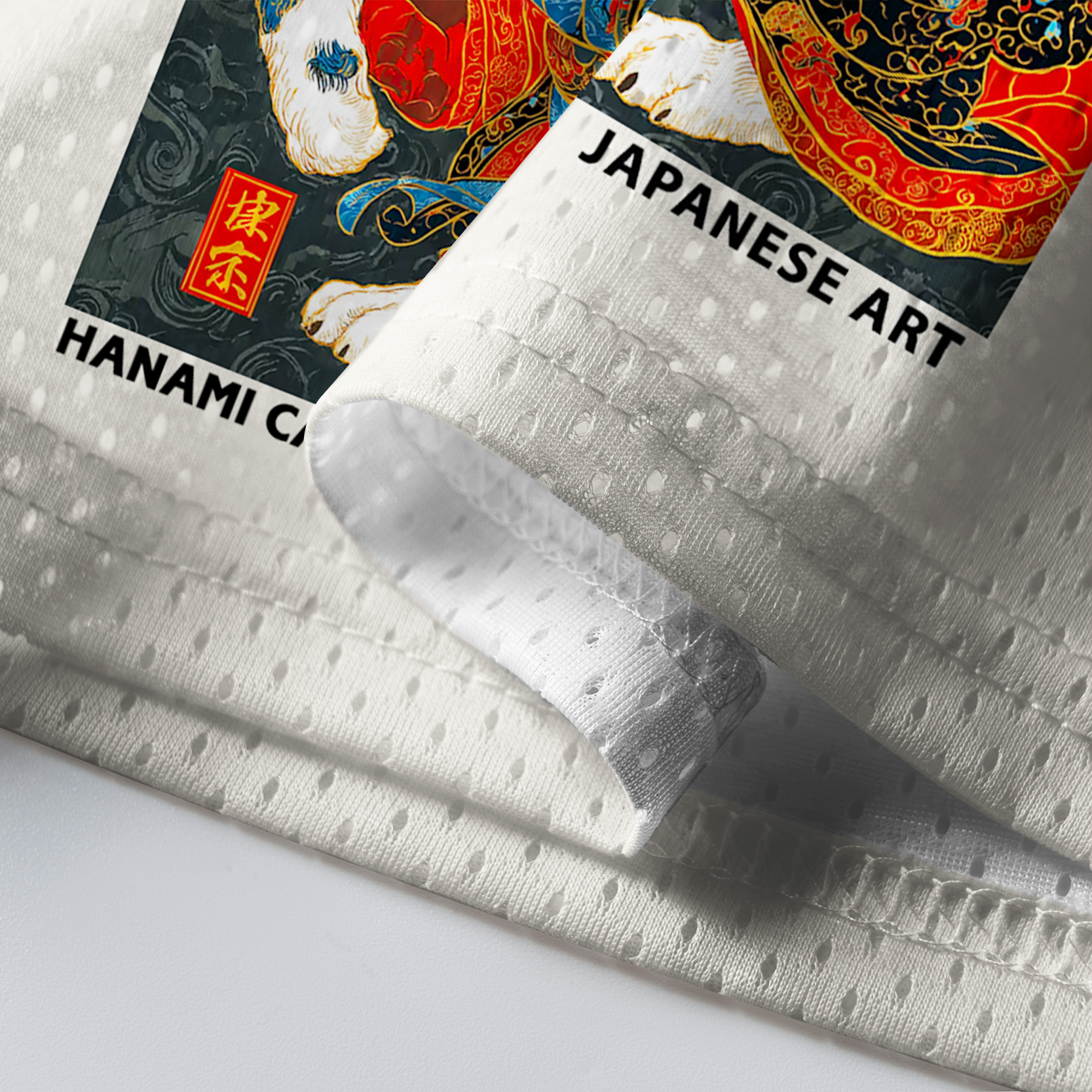 Tokyo-Tiger Ukiyoe Blossom Warrior Mesh Jersey