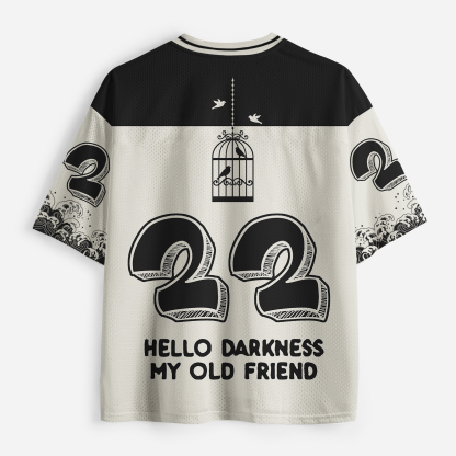 Tokyo-Tiger Crow Drinking Black Coffee Funny Mesh Jersey
