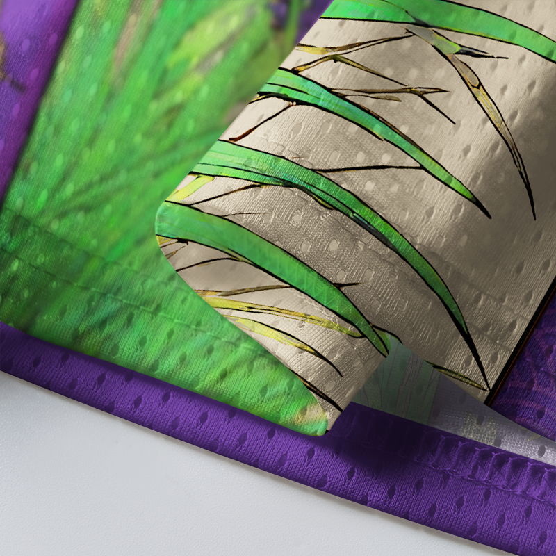 Tokyo-Tiger Traditional Japanese Lavender Mesh Jersey