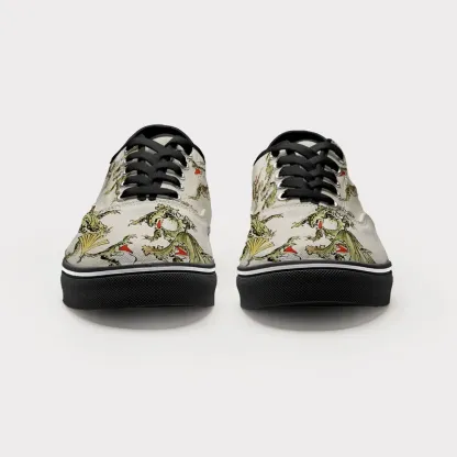 Tokyo-Tiger Frog Dance Canvas Shoes