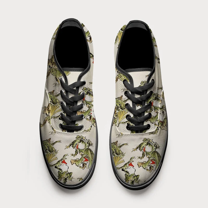 Tokyo-Tiger Frog Dance Canvas Shoes