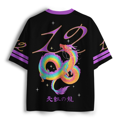 Tokyo-Tiger Rainbow Celestial Dragon Mesh Jersey
